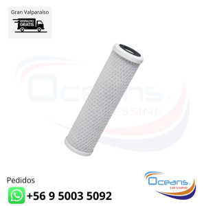 Filtro carbón activador block 10" x 2,5"